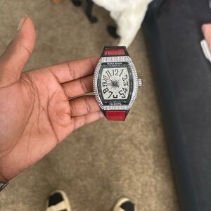 Franck Muller Red and Black Yacht Watch